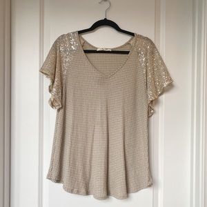Molly Green Sequin Top